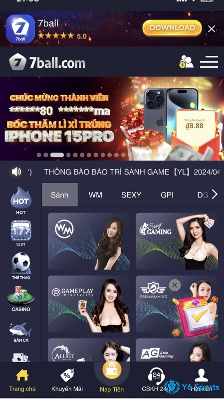 Đén với web cược anh em không nên bỏ qua live casino