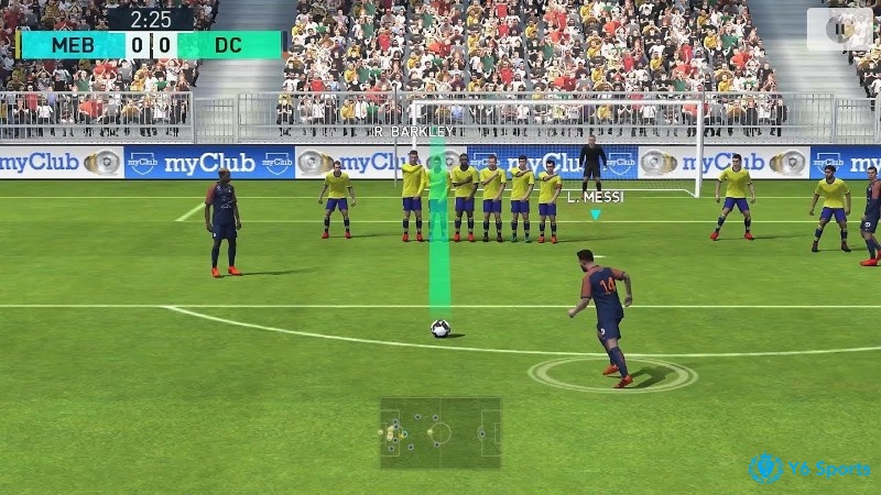 Game PES 2018 Mobile có đồ họa chân thực và sắc nét